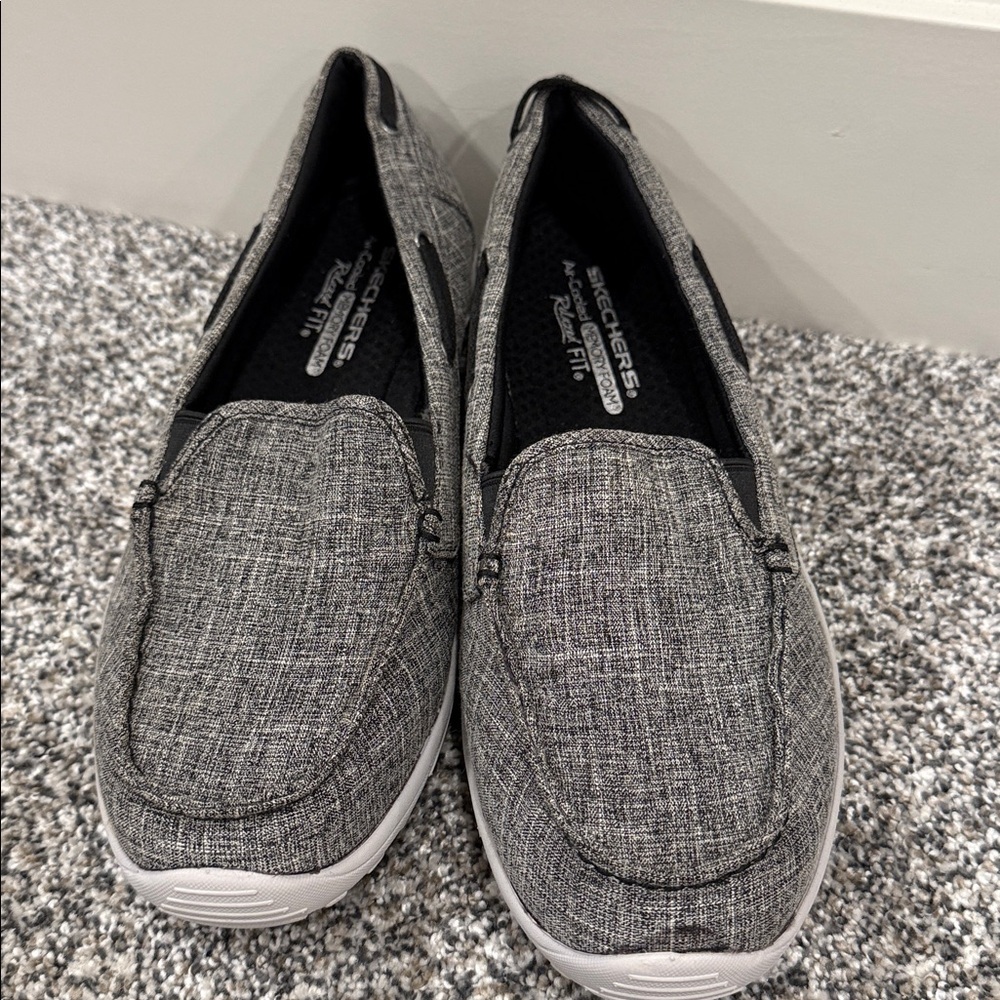 Skechers Women's Gray Slip-On Casual Loafers